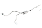 Borla 14 Silv/Sierra C/B Exhaust ATAK 1500 5.3L V8 AT/MT 2&4WD Ext Cab Split Side Exit