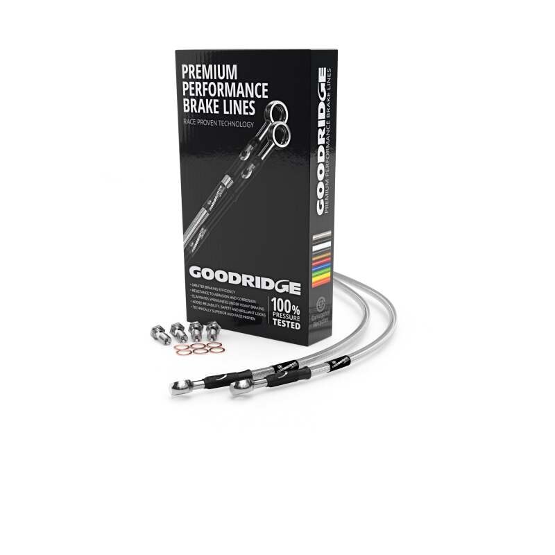 GoodMorning☆Coll Goodridge 80-83 Kawasaki Z500 A Clear Front SS Brake Lines