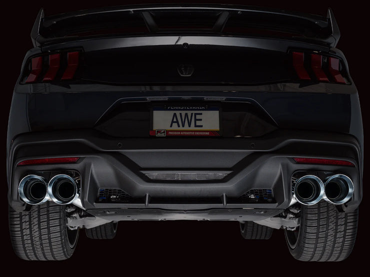 Awe Tuning® 3025-42375 Ford Mustang S650 Dark Horse SwitchPath™ Cat-Back Exhaust with 5" OD Tips