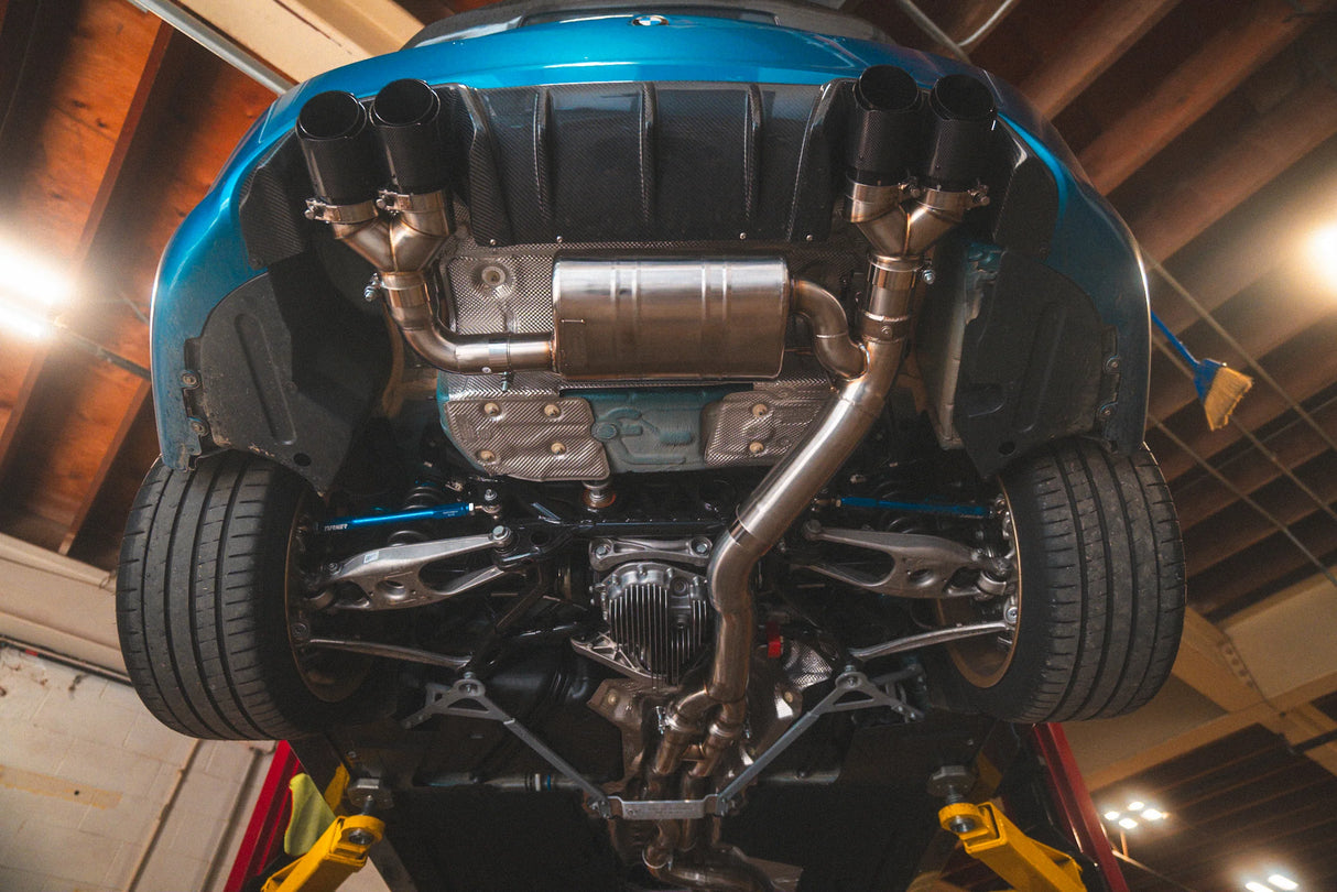 Valvetronic Designs® BMW F87 M2 Competition Equal Length Valved Sport Cat-Back Exhaust with 4" OD Tips