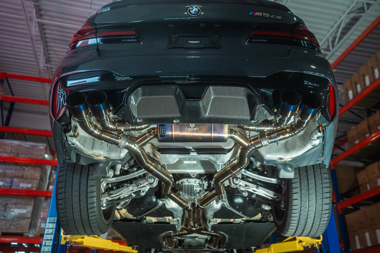 Valvetronic Designs® BMW M5 F90 Valved Titanium Cat-Back Exhaust with 4" OD Tips
