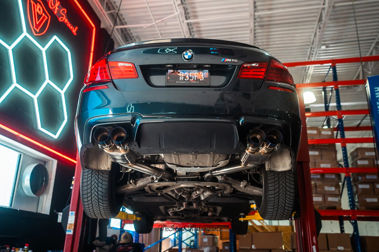 Valvetronic Designs® BMW F10 M5/F06 M6 Valved Sport Cat-Back Exhaust with 4" OD Tips