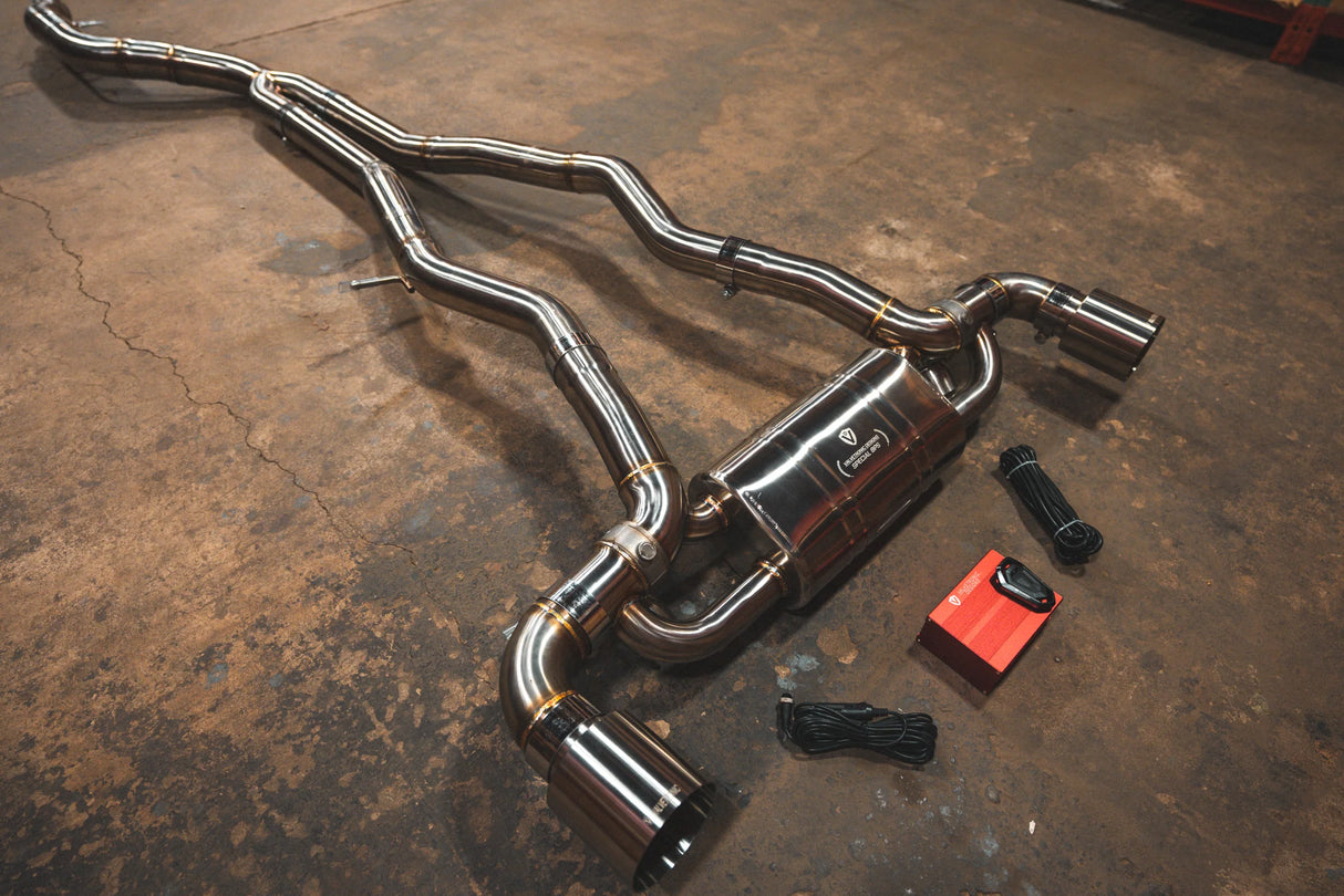 Valvetronic Designs® Toyota GR Supra A90/A91 Valved Sport Cat-Back Exhaust with 4" OD Tips