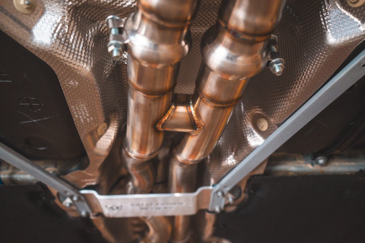 Valvetronic Designs® BMW F87 M2 Competition Equal Length Valved Sport Cat-Back Exhaust with 4" OD Tips