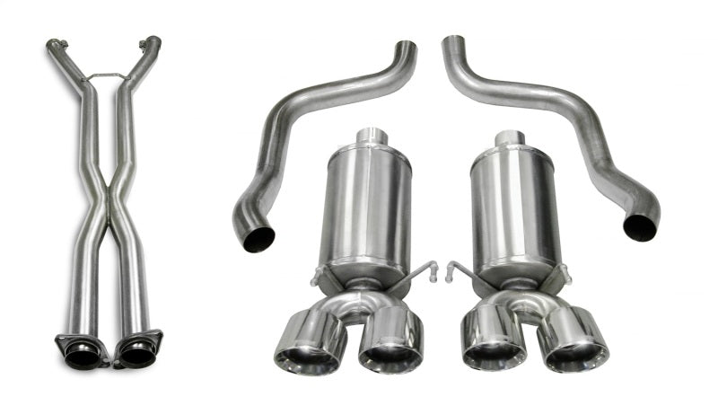 Corsa 05-08 Chevrolet Corvette (C6) 2.5in Xtreme Cat-Back Exhaust - 3.5in Twin Tips