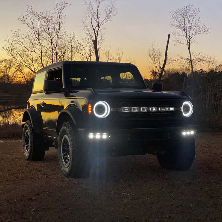 ORACLE Lighting 21-22 Ford Bronco Triple LED Fog Light Kit for Steel Bumper - White