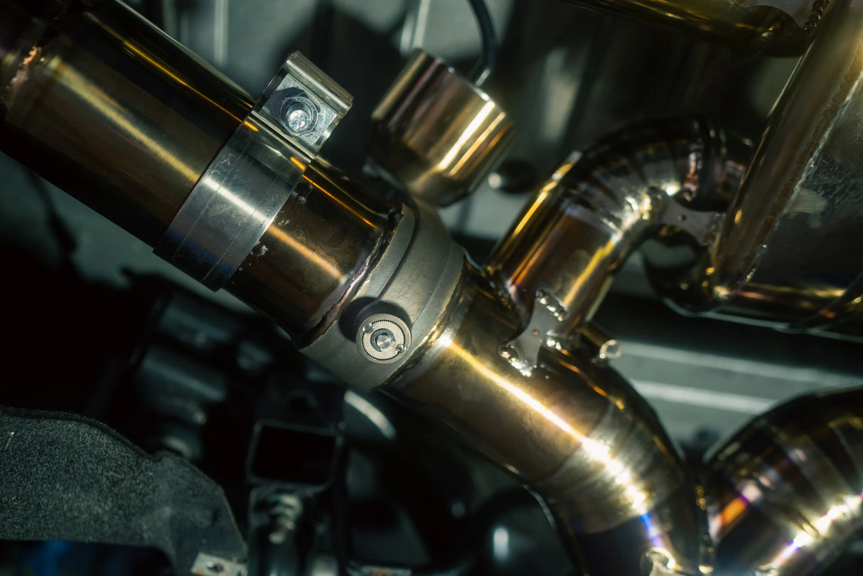 Valvetronic Designs® Nissan GT-R R35 Titanium Cat-Back Exhaust with 4" OD Tips