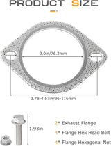 Kingman Speed® Universal 3 inch Diameter Exhaust Flange Gasket Kit

