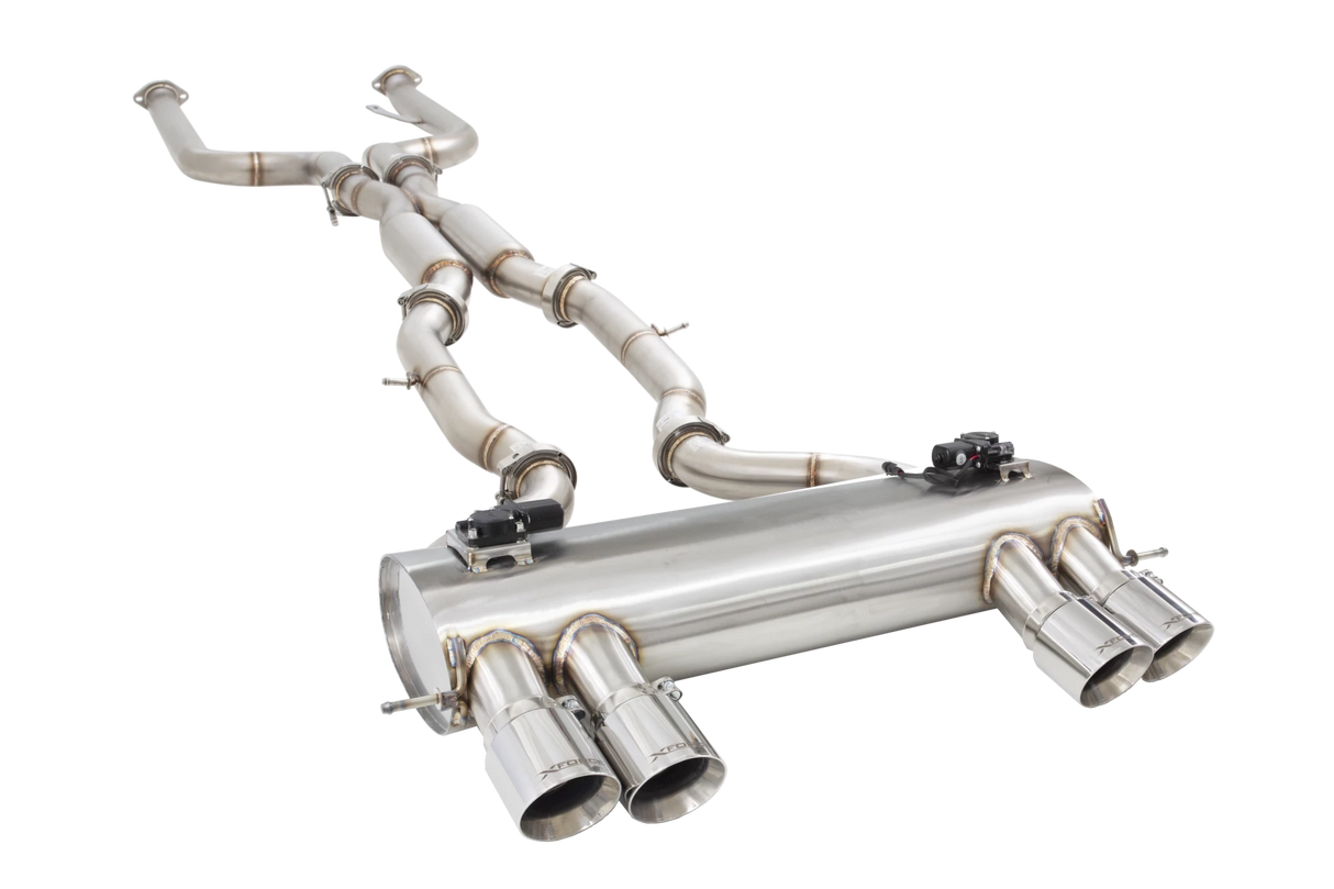 XForce (20+) BMW M3/M4 G80/G82 304SS 3" Varex Valved Cat-Back Exhaust with Quad 4" OD Tips