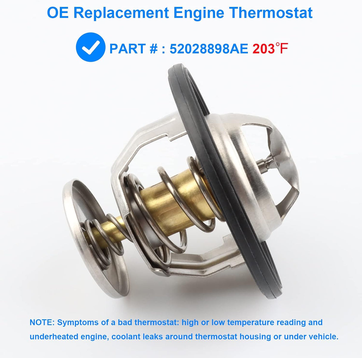 Mopar #52028898AE GEN III HEMI 203℉ OE Capacity Thermostat