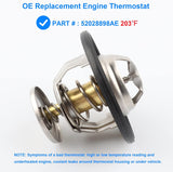 Mopar #52028898AE GEN III HEMI 203℉ OE Capacity Thermostat