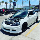 PLM® Honda K-Series Hood Exit Up-Pipe & Dump Tube for Sidewinder Turbo Manifold
