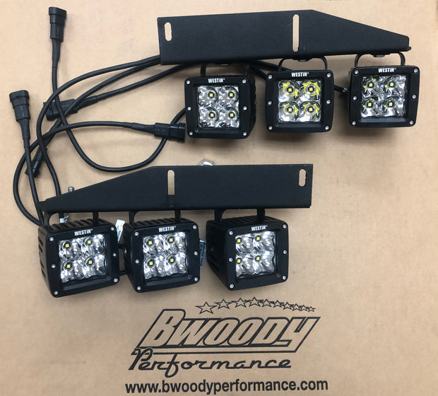BWoody Performance® RAM TRX Hidden Bumper Fog Light Mounting Brackets