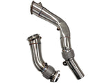 Mastery of Art & Design BMW M2C/M3/M4 S55B30 3.5" 'FAT BOY' Catted Downpipes with Flex Section
