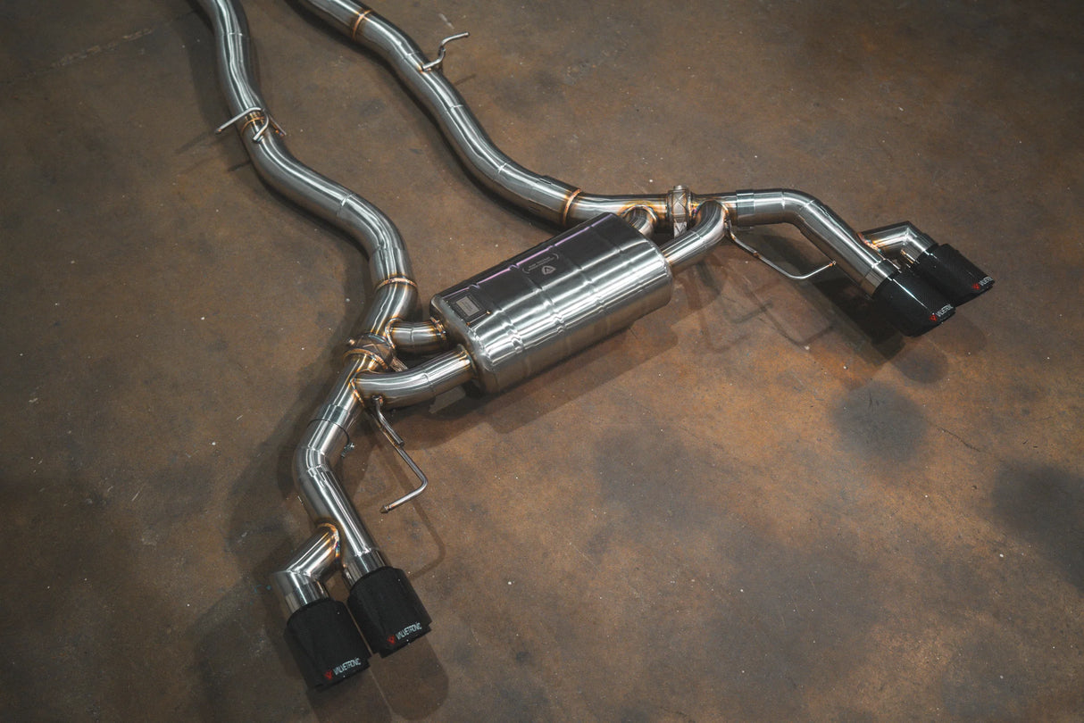 Valvetronic Designs® (18-24) BMW X3/X4 M40i Valved Sport Cat-Back Exhaust with 4" OD Tips