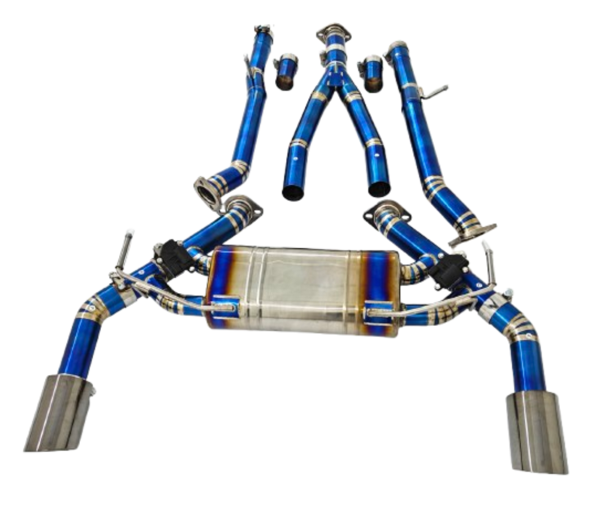 Infiniti Q50/Q60 3.0L V37 VR30DT 3" Blue Titanium Cat-Back Exhaust