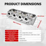 65-00 Chevy BBC V8 396/427/454/502 Aluminum Cylinder Head (Angled Plug)