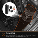 750mL Billet Baffled Oil Can with Breather Filter/Drain Valves (2-Port)