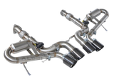 Kingman Speed® Chevrolet Corvette C8 6.2L 304SS Cat-Back Exhaust with Quad 4" OD Tips