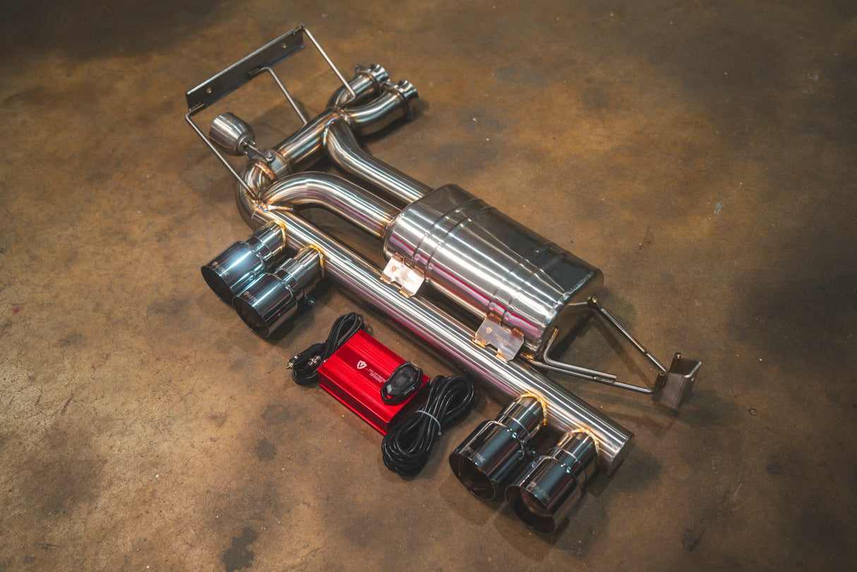 Valvetronic Designs® (00-06) BMW M3 E46 Valved Axle-Back Exhaust with 4" OD Tips