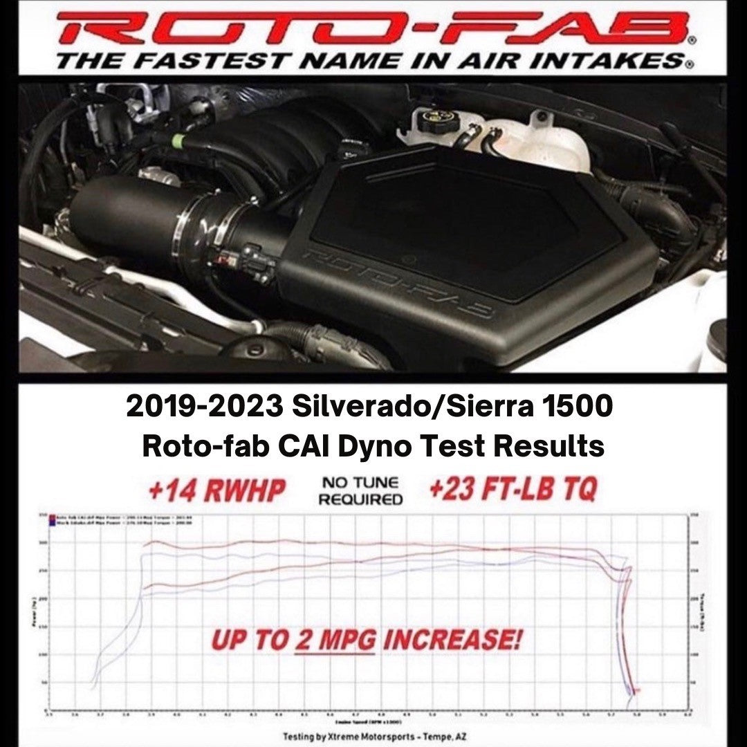 Roto-Fab® (14-19) Silverado/Sierra 1500 5.3L Cold Air Intake System with Oiled Filter