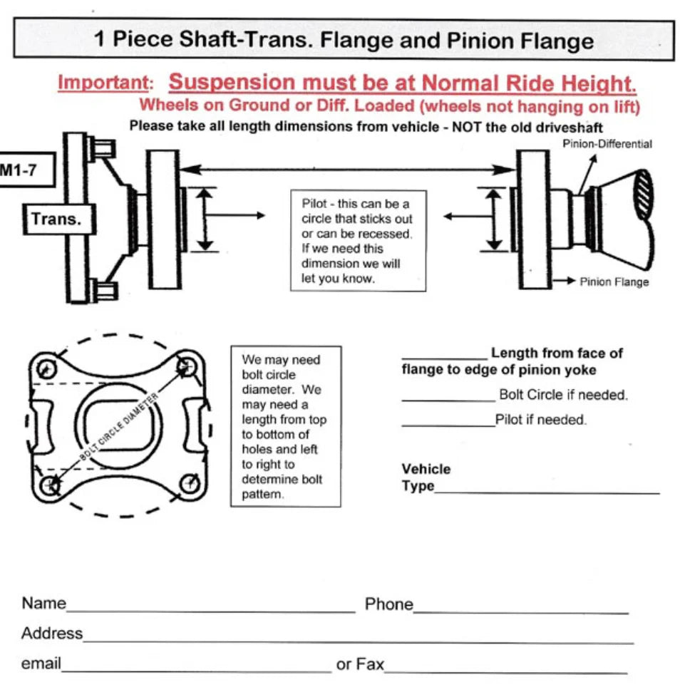 East Coast Driveline® Custom Aluminum Rear Driveshaft with Double Cardan CV Joint at Transfer Case & 4 Bolt Flange Yoke Or Open U-Joint at Rear Differential (High Angle + High HP)