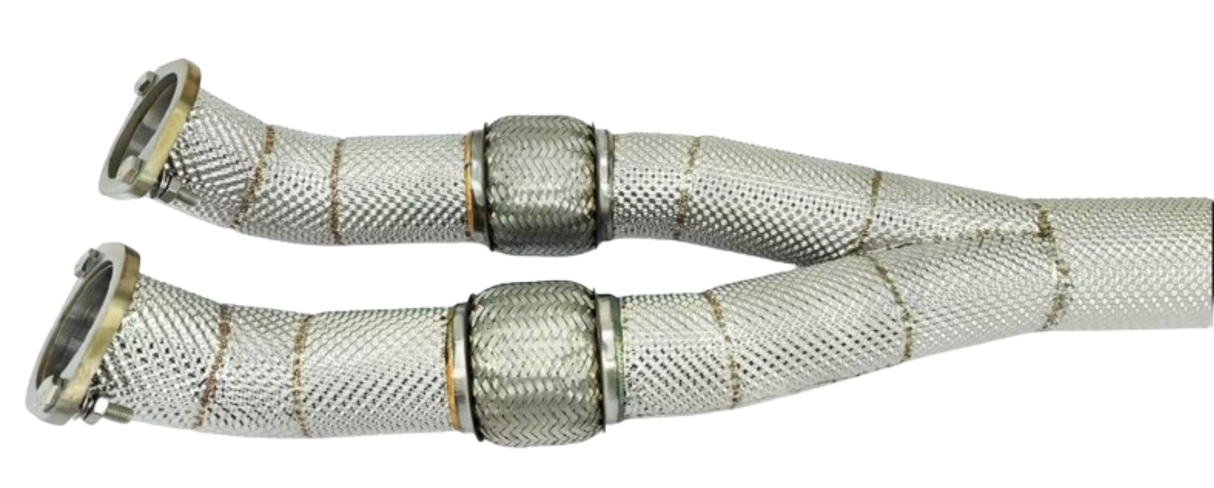 09-24 Nissan GT-R R35 VR38DETT 304SS Catless Exhaust Mid-Pipe 