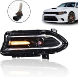 15-23 Dodge Charger Driver Side Head Light with DRL Strip (Halogen)