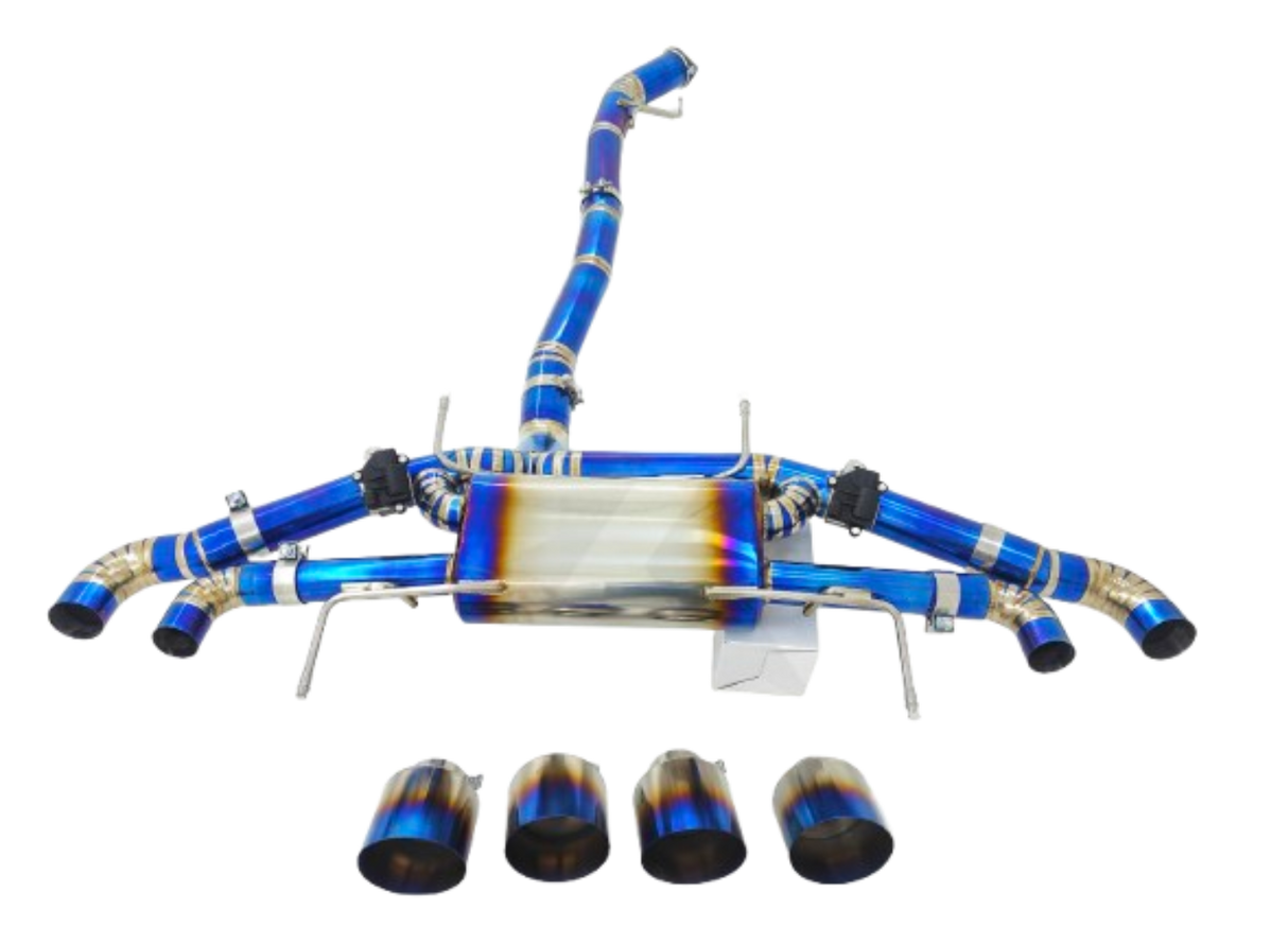 Kingman Speed® (09-24) Nissan GT-R R35 Blue Titanium Cat-Back Exhaust