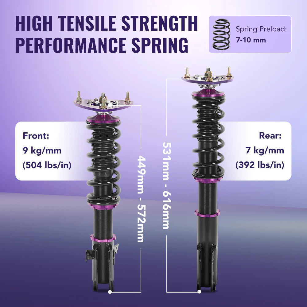 (00-07) Subaru Impreza WRX/STI EJ20/EJ25 Adjustable Coilover Kit