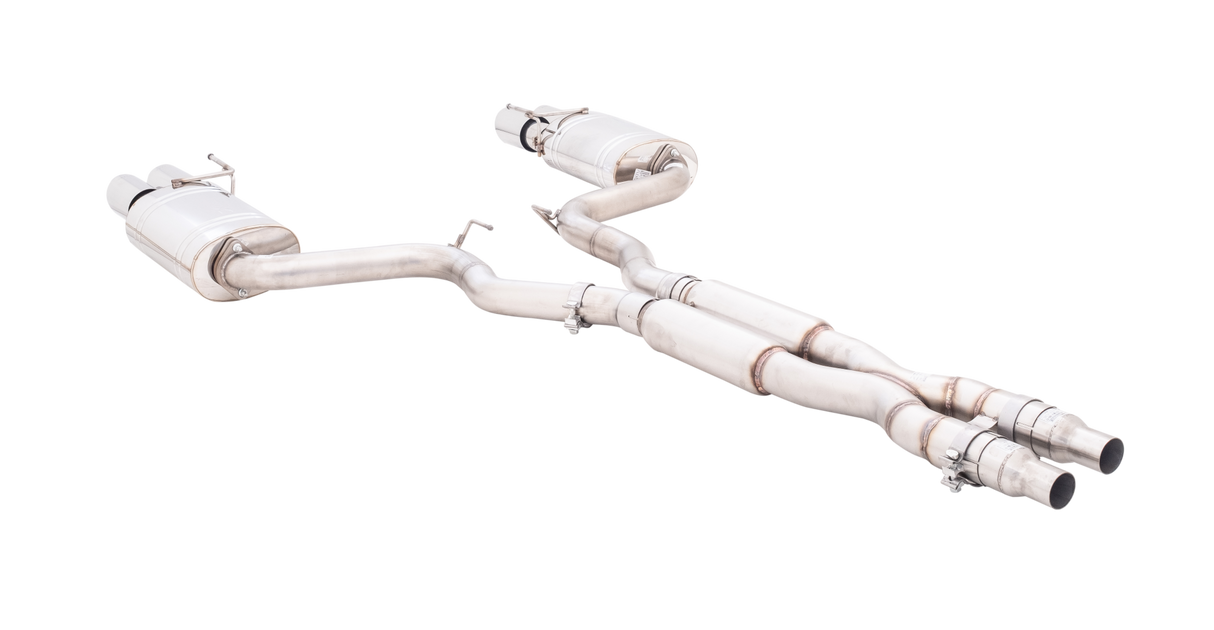 XForce (18-23) Mustang GT Fastback 304SS 3" Cat-Back Exhaust with Quad 4" OD Tips
