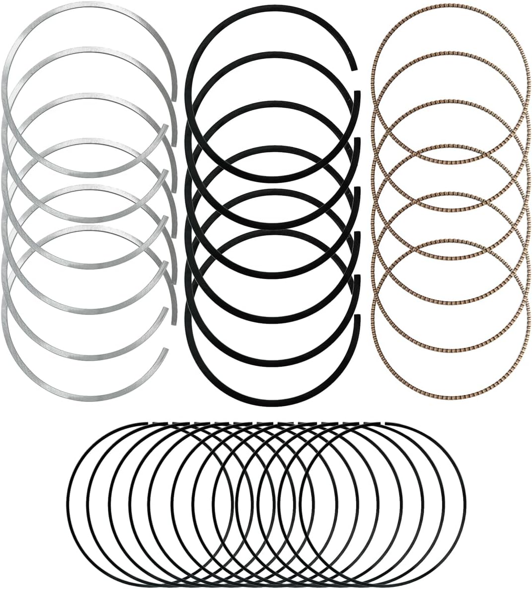 Chrysler/Dodge/Jeep/Ram 3.6L V6 Cylinder Piston Rings 68078776AA