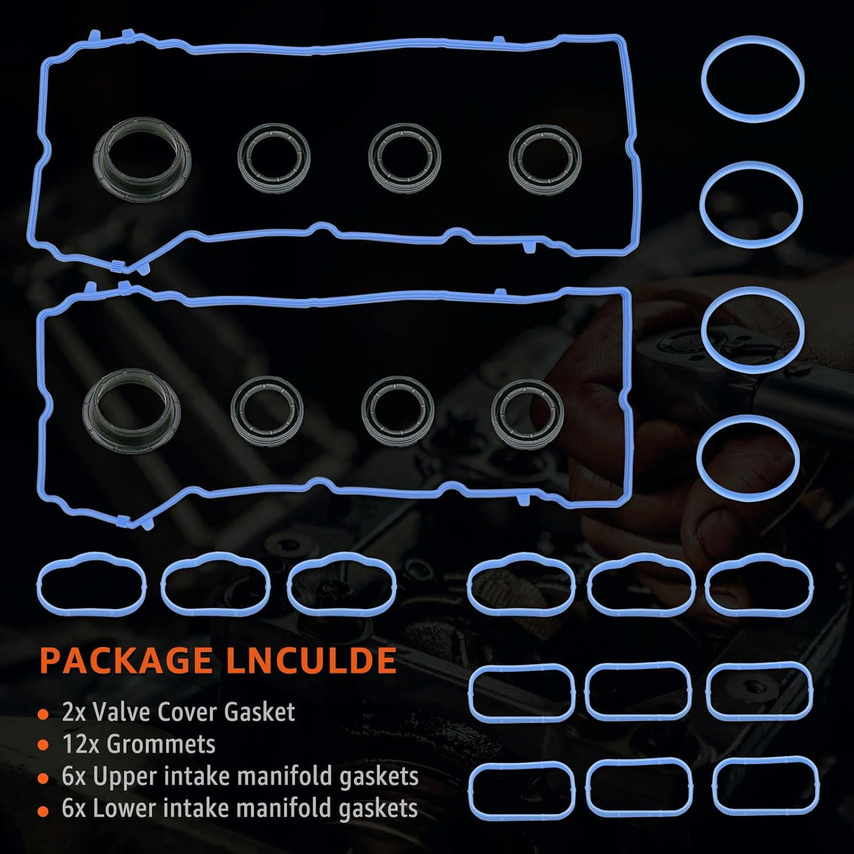 Chrysler/Dodge/Jeep/Ram 3.6L Intake Manifold/Valve Cover Gaskets