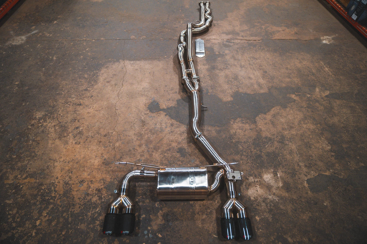 Valvetronic Designs® BMW F87 M2 Competition Equal Length Valved Sport Cat-Back Exhaust with 4" OD Tips
