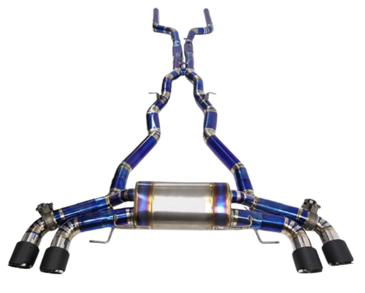 19-25 BMW M8 F91/F92/F93 4.4L S63B44 Titanium Cat-Back Exhaust 