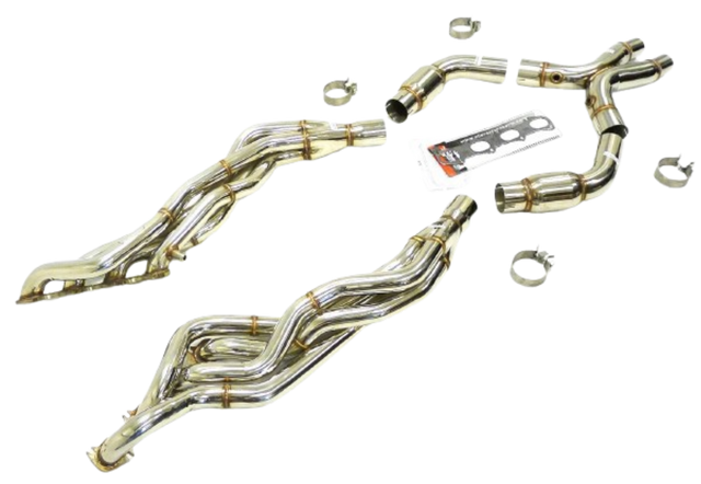 Ford Mustang GT500 5.4L/5.8L 4V 1-7/8 Long Tube Exhaust Headers with Catted X-Pipe