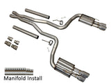 Speed Engineering® Chevy SS/Pontiac G8 304SS 3" Cat-Back Exhaust with Quad 4" OD Tips