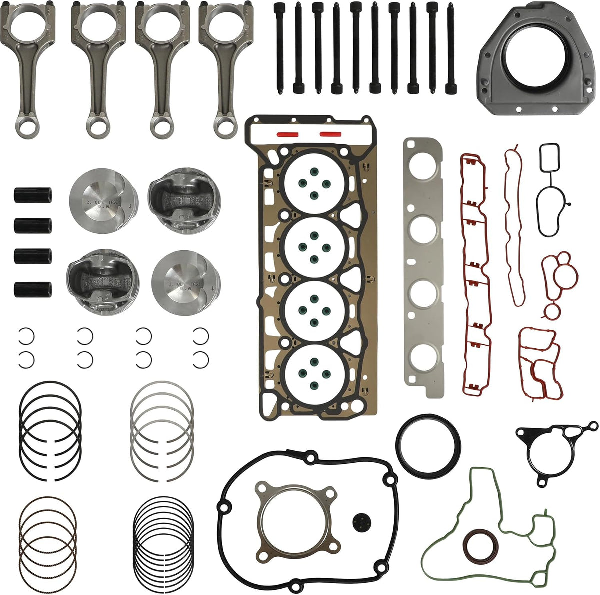 Audi/Volks Gen 2 EA888 Pistons/Connecting Rod/Head Gasket/Seals