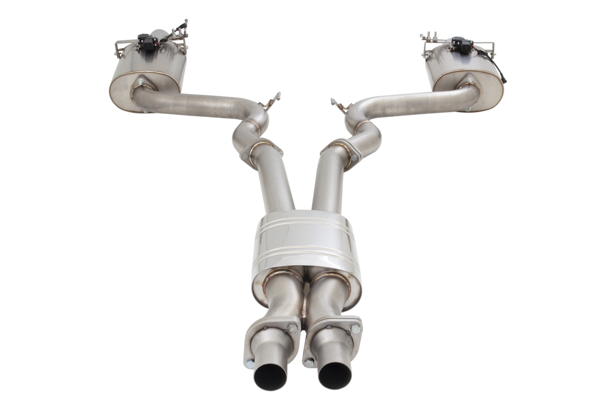 XForce (15-17) Mustang GT Fastback S550 304SS 3" Varex Valved Cat-Back Exhaust with 4" OD Tips