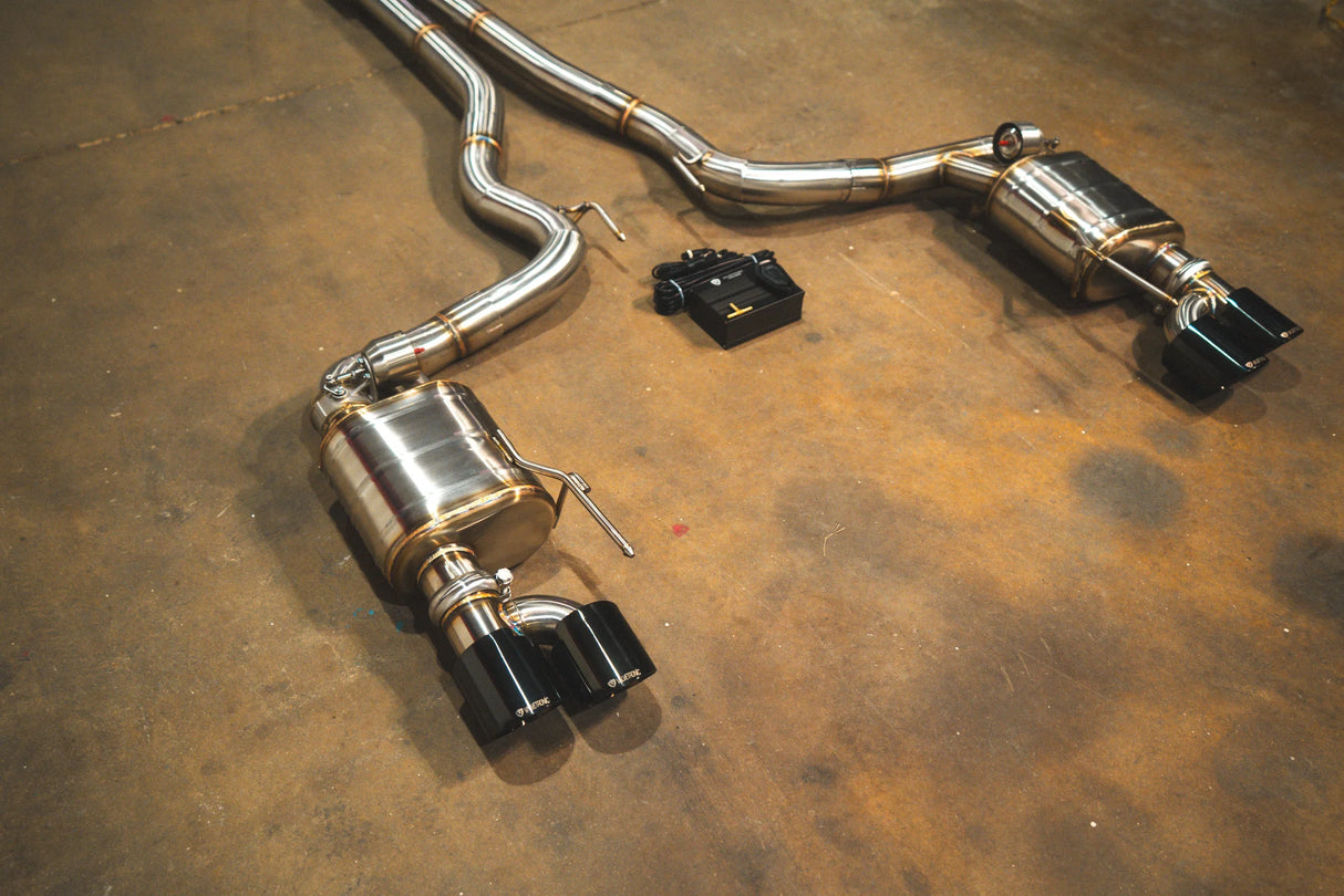 Valvetronic Designs® Ford Mustang GT S550 Valved Sport Cat-Back Exhaust with 4" OD Tips