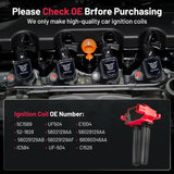 Kingman Speed® OE GEN III HEMI Red Ignition Coils (3-Pin / 8-Pack)