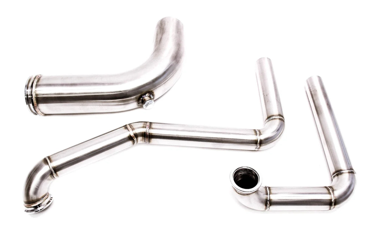 PLM® Honda K-Series Hood Exit Up-Pipe & Dump Tube for Top Mount Turbo Manifold