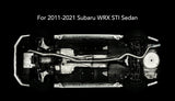 (15-21) Subaru WRX STI VA EJ257 Cat-Back Exhaust with 4" OD Burnt Tip