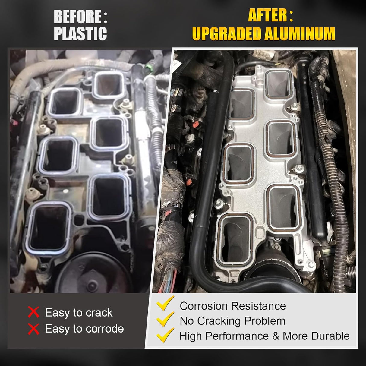 Mopar 3.6L V6 Aluminum Engine Lower Intake Manifold 05184199AF
