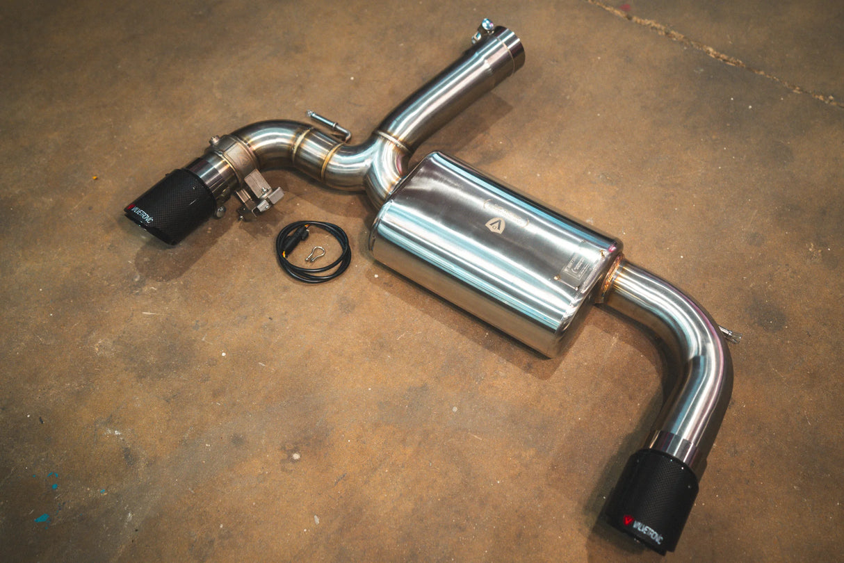 Valvetronic Designs® BMW F22/F30/F32/F36 F-Body Valved Sport Axle-Back Exhaust with 4" OD Tips