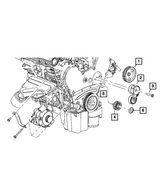 Mopar® #4627851AA (05+) Mopar V6/V8 Grooved Idler Pulley