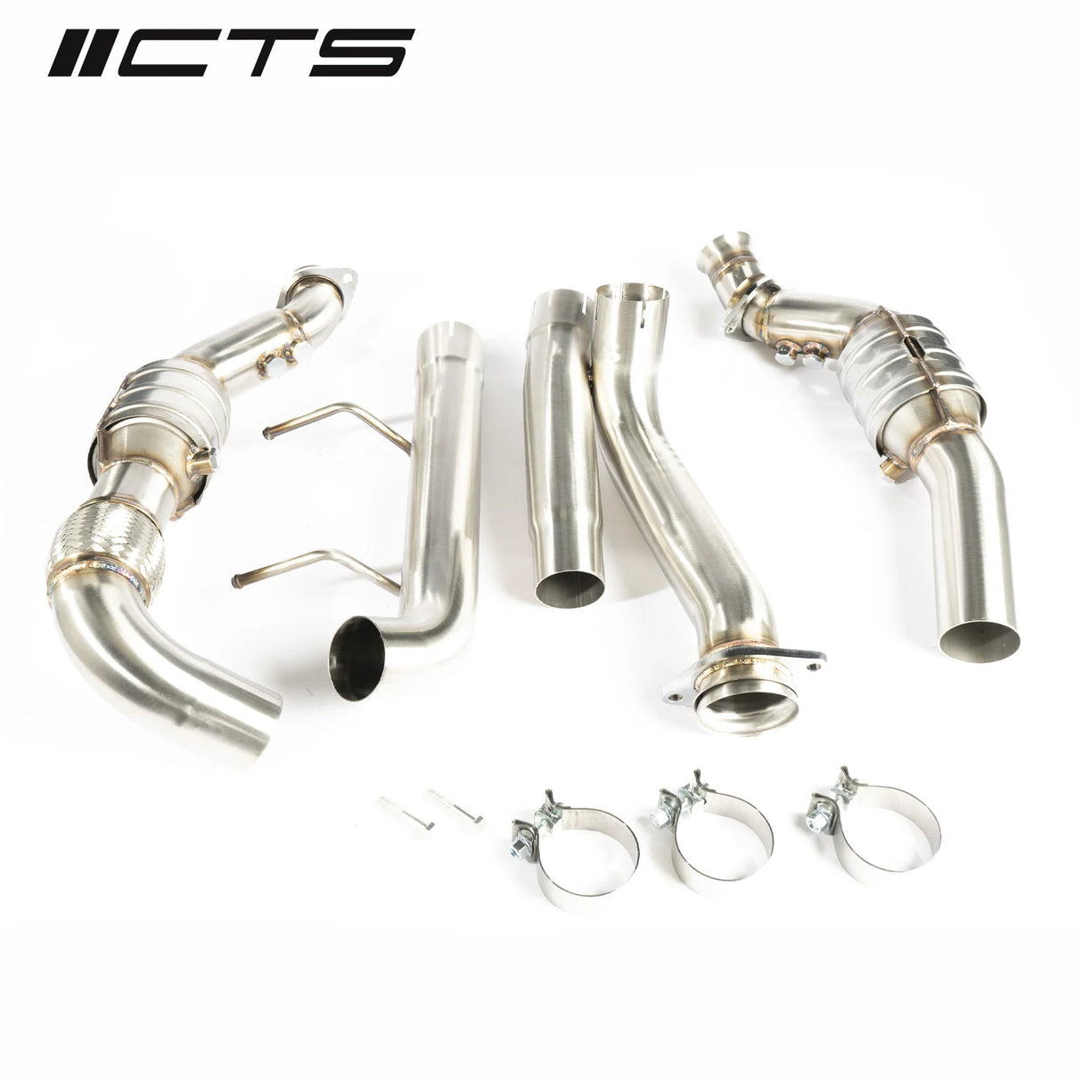 CTS Turbo® (17-20) Ford F-150 Raptor EcoBoost 304SS High-Flow Catted Downpipes