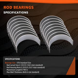 GEN III HEMI STD Size Connecting Rod/Crankshaft Bearings (MB1160)