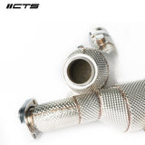 CTS Turbo® Mercedes-Benz C400/C450/C43/E450/E43 M276 304SS 3" 200 Cell High-Flow Catted Downpipe Set