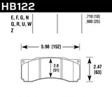 HAWK Performance Performance Ceramic Street Brake Pads (18mm) - Fits Front YSCPF6B & YSCPF8A Calipers